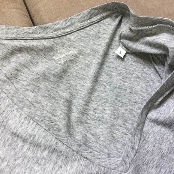 J. Crew Vintage Cotton V Neck - Picture 7 of 8